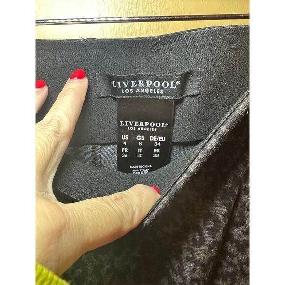 Liverpool size 4 leopard dress leggings - Picture 3 of 5